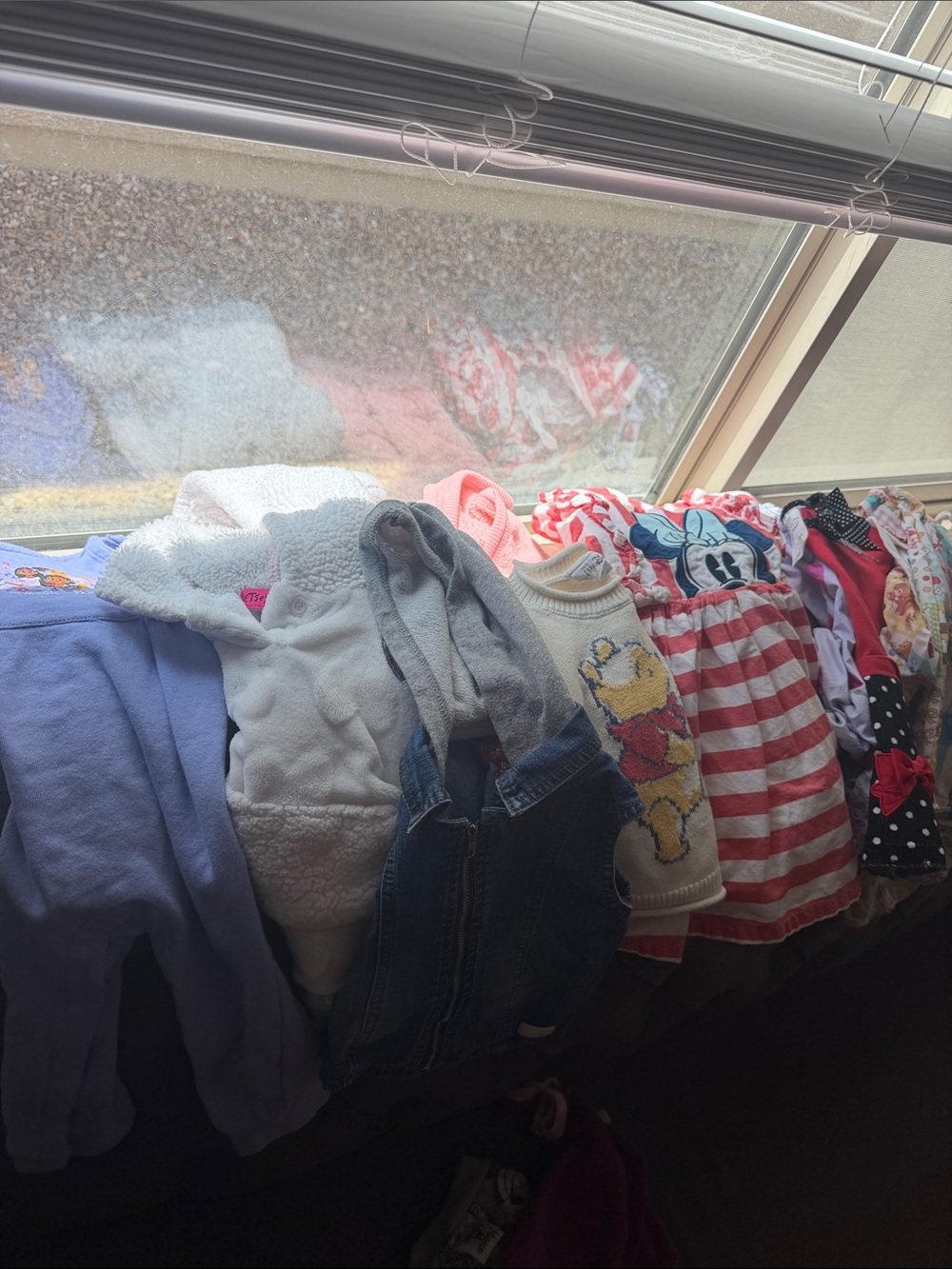Assorted Children's Clothes Lot with Stripes and Character Prints 6-12 month